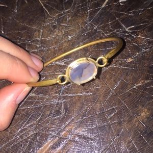 ANTHROPOLOGIE | bangle gem bracelet